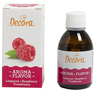 Decora, 9261628 Aroma Lampone Decora 50 G, perfetto per aromatizzare creme, impasti preparati, sia a freddo che in cottura. Made in Italy.