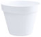 EDA - Pot de Fleur Rond TOSCANE Ø 60 cm - Volume 76 L - Ø 59 x H.47 cm - Blanc