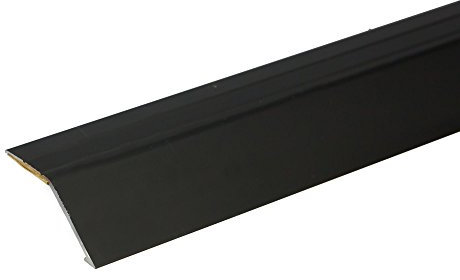 SELF-Adhesive ANODISED Aluminium Door Floor BAR Edge Trim Threshold Profile 900mm x 41mm x 16mm A47 Black, Effector