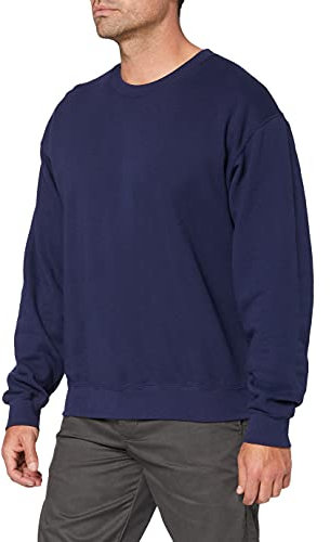 Fruit of the Loom Men's Set-In Classic Sweater, Navy, X-Large