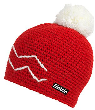 Eisbär Strickmütze Hill Pompon kids Size 55 Rot