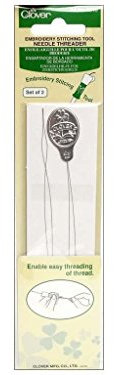 Clover Embroidery Stitching Tool Needle Threader 2 pc. (3 Pieces)