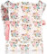 HappyVk - Porte-poupée pour bébé - Porte-poupée pour petites filles à l'avant et à l'arrière - Fleurs vintage