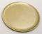 Kerzenteller, Dekoteller Messing Gold matt satiniert Ø 19 cm ideal für Kerzen, Taufkerzen, Hochzeitskerzen