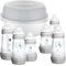 MAM Easy Start Bottle & Microwave Steriliser Set, Comes with 6x MAM Easy Start Self Sterilising Anti-Colic Baby Bottles, BPA Free Bottle Steriliser for Babies
