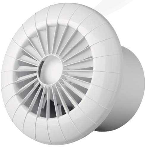 AMS Badlüfter Deckenlüfter Ventilator aRid Ø 120 TS-mit Nachlaufrelais