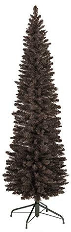 Trans Continental 8ft Black Pencil Slim Christmas Tree (CT07674)