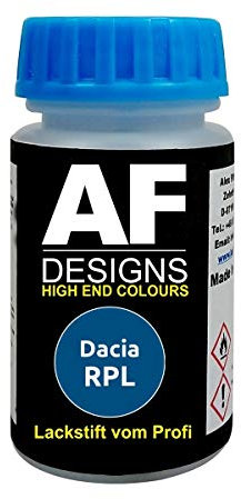 Lackstift für Dacia RPL Bleu D' Azurite Metallic schnelltrocknend Tupflack Autolack