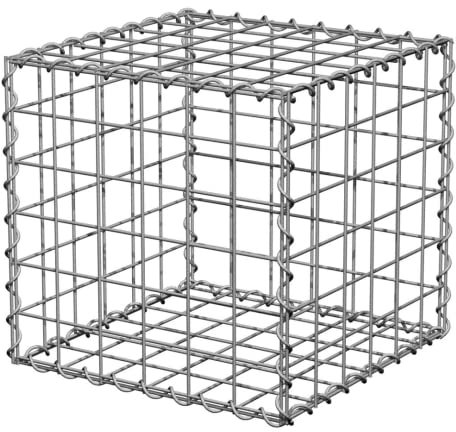 Suregreen Gabion Baskets | Galvanised | Wire Cages (Galvanised, 450x450x450mm)