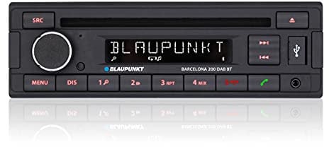 Blaupunkt Barcelona 200 DAB BT, 1-DIN Autoradion, DAB+, Bluetooth, CD, Freisprecheinrichtung, USB, Aux-Eingang, Sub-Out, 160W