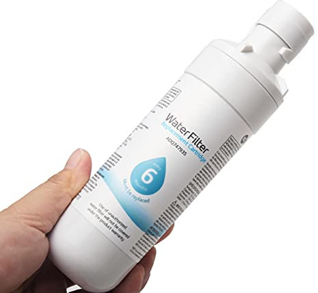 Filtre à eau de rechange LT1000P pour réfrigérateur avec élément filtrant, compatible avec Kenmore 9980, convient pour les réfrigérateurs porte française et côte à côte (blanc, 1 pièce)