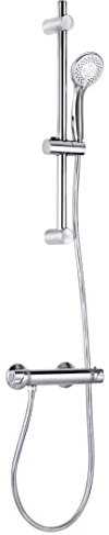 Strohm TEKA - Columna de ducha termostática INCA PRO. Grifo termostático, ducha 3 modos, flexo anti-twist