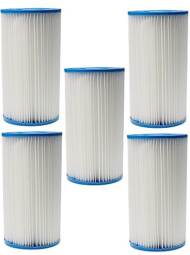 vhbw 5X Cartuccia Filtro sostituisce Intex Filtro Tipo A per Piscina, Pompa Filtro - Filtro dell'Acqua, Bianco/Blu