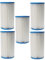 vhbw 5X Cartuccia Filtro sostituisce Intex Filtro Tipo A per Piscina, Pompa Filtro - Filtro dell'Acqua, Bianco/Blu