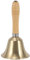 Hacbop Aus massivem Messing Holzgriff Schule Empfang Abendessen Holz Cafe Hotel Handglocke - Gold