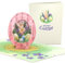 Lovepop® 3D Pop-Up Karte Ostern mit Hasen in rosa Osterei religiöse Osterkarte easter bunny greeting card | inkl. Umschlag & Versteckfach für Geld & Gutscheine