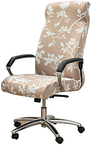 CHNSHOME Bürostuhlbezug komplett Stretch Bürostuhl Stuhlbezug Computerstuhlbezug Drehstuhlbezüge bedruckter Schonbezug für Bürostuhl Schonbezug