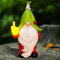 Gartendeko Figuren Gartenzwerg aus Harz,22cm Garten Deko Draußen Großer Lustiger Gartenzwerg mit Solar LED Leuchten Gartenstatuen Gartendekofiguren Gartenlicht für Draußen (Mittelfinger Zauberer)