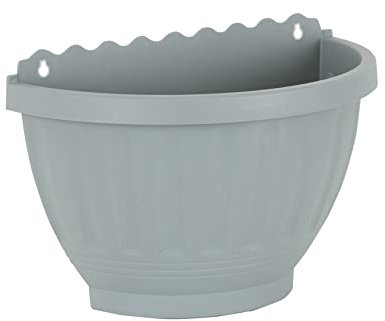 Wham Set 4 Etruscan 30cm Plastic Wall Basket Soft Grey