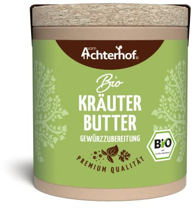 Kräuterbutter Gewürzmischung Bio 25g | Gewürzzubereitung für eine harmonisch-abgestimmte Kräuterbutter oder Topping | Bio-Qualität | vom Achterhof
