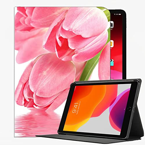 YENDOSTEEN Smart Cover per New iPad Mini 5th Generation 7.9 2019 / iPad Mini 4 2015,Fiore Di Tulipano Con La Riflessione Dell'acqua Riattivazione/Sospensione Automatica,Supporto per Pencil