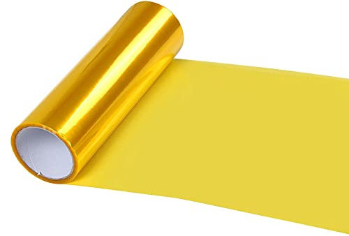 Gelbe Nebelscheinwerfer Folie Gelb Autolichter Abtönen KFZ Nebler Yellow Tint Light yellow (1 Meter Länge x 30cm Breite, Gelb)