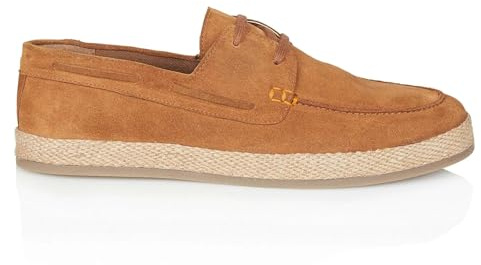 Silver Street London Men's Northolt Suede Leather Lace up Boat Shoe Casual Summer Shoe