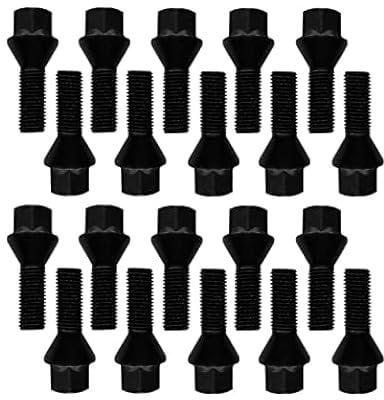 TRACER 20 bulloni per ruota conici 60° M12 x 1,25 28mm compatibili con Alfa Romeo, Peugeot, Fiat, Citroen