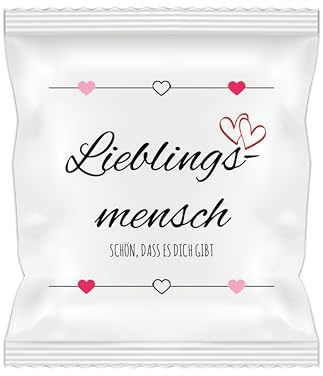 Gummibärtütchen mit je 10g leckerer Fruchtgummis (Lieblingsmensch, 25 Stück)