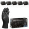 PROGRIP Gants nitrile taille XXL Noir [Avec double épaisseur et texture diamantée] - Gants nitrile à usage unique pour atelier, industrie et montage - Gants nitrile à usage unique (500 pcs)