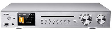 Noxon A 571 CD Silber, Internetradio, DAB+, UKW Tuner, Spotify, Bluetooth, USB, LAN + WLAN