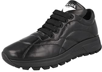 Prada Damen Schwarz Leder Sneaker 1E245L Y5A F0002 37 EU