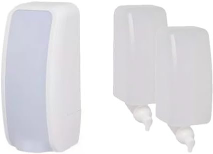 Blanc HYGIENIC WC-Sitzreiniger Set Lavela – 2 Wandspender für die Toilette, 2 x 1 Liter Flächendesinfektionsmittel für ca. 2.000 Anwendungen, Weiß Farbe Weiß