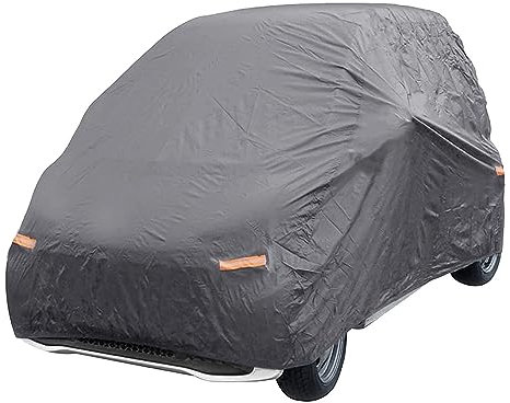 Susy Shop Universelle wasserdichte Autoabdeckung für Autos, verschiedene Größen, aus 100 g Peva-Stoff, Plüsch, Farbe grau, wetterfest (Smart – PEVA 100 g, für Smart Modell 450 und 451)