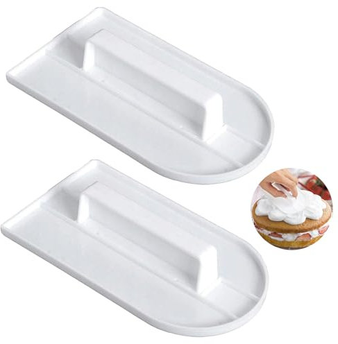 Leogony 2PCS Cake Smoothers for Fondant, Icing Smoother Tool Polisher