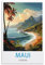 LNUYITR Maui Hawaii Vintage-Reiseposter, 50 x 75 cm, Leinwand-Kunst-Poster und Wandkunst, Bilddrucke, modernes Heim-Schlafzimmer, Dekor-Poster