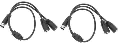 Toyvian 2stücke Din Pin Splitter Kabel Adapter Für Midi Geräte Din Pin Für Synthesizer Keyboards Und Andere Elektronische Musikinstrumente