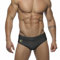 FULUJIDI Badehose Boardshorts Schwimmhose Herren Swim Slips Star Stickerei Badeanzug Sexy Niedrige Taille Bademode Herren Tasche Verbessern Sport Beach Surf Trunks XXL Schwarz