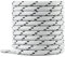 Knixmax Cordones Redondos para Zapatos [1 Par] Cordones Duraderos para Botas de Senderismo y Trekking Zapatos,Gris-Negro 180cm