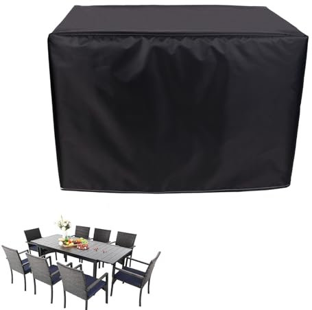 HUJZJY Schutzhülle Gartenmöbel 50x50x50cm, Wasserdicht, Winddicht, Oxford Gewebe, Abdeckhaube Gartenmöbel Rechteckig, für Outdoor Sofa Tisch Möbelsets