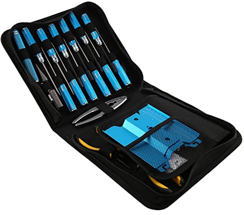 GERALD 24-In-1-RC-Sechskant-Schraubendreher-Werkzeugsatz, Sechskantmutterndreher, Kreuzschlitz-Schraubendreher, für RC-Auto-Drohne-Boot-Quadcopter