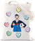 Ted TV Show inspiriertes Geschenk Be a Goldfish Tragetasche Lasso-Liebhaber Geschenk Fußball Liebhaber Geschenk, weiß, 14.56INCHES