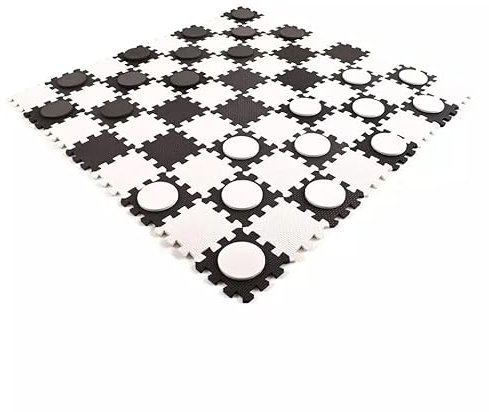 Garden Mile Giant Draughts & Chess 2 in 1 Family Party Game - Indoor & Outdoor Garden Kids Games - Giant Board Games