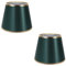 SEWOART 2st Lampenschirm Aus Stoff Tisch Lampenschirm Grün Barrel Lampenschirme E27 Lampenschirm Blaugrün Innenlicht Deckenlampenschirme Lampenschirm Zum Aufstecken Basen Dark Green