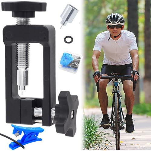 SUQ Nadeltreiber Einsetzwerkzeug, Nylon, Fahrrad Hydraulikschlauch Werkzeug Barb Installationswerkzeug, für Hydraulische Scheibenbremsschläuche mit Schlauchschneider, für Rennrad und Mountainbike