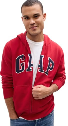 GAP Men's Heritage Logo Full Zip Hoodie Hooded Sweatshirt