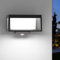Mittokonnel lampada esterno solare, Lampada Solare da Parete con Sensore di Movimento, Applique solare da esterno solari nere opache,IP65 impermeabili per giardino, patio, cortile(Luce fredda,1 Stück)