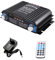 Vocdikficy Amplificador Bluetooth HiFi Amplificador de Sonido de Audio Digital de 4 Canales Radio FM Soporte MP3 USB SD de Audio Doméstico, Enchufe de la UE