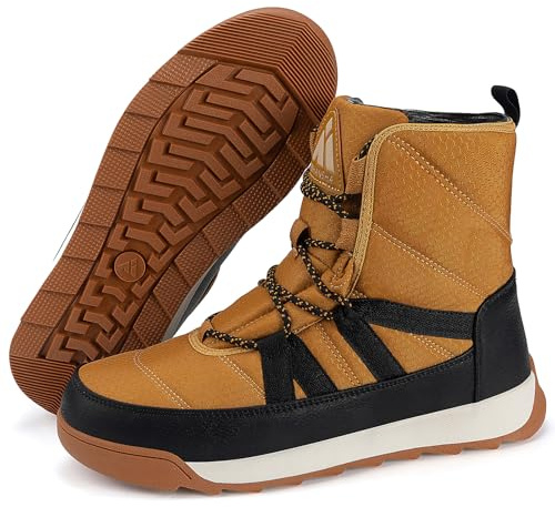 Mishansha Stivali da Neve Donna Caldi Scarpe Invernali | Antiscivolo，Comfort，per Passeggiate，Sci，Campeggio, Tempo