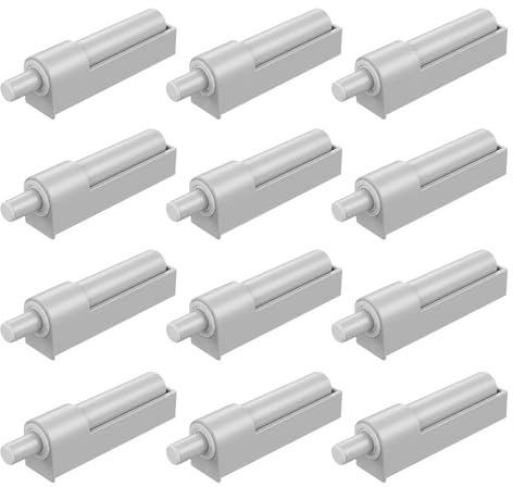 12PCS Soft Close Door Dampers Quiet Closer Buffers Push to Open Soft Door Closer Adjustable Furniture Door Damper for Kitchen Cupboard Cabinet Home Furniture Trash Can Wardrobe Door Easy Install